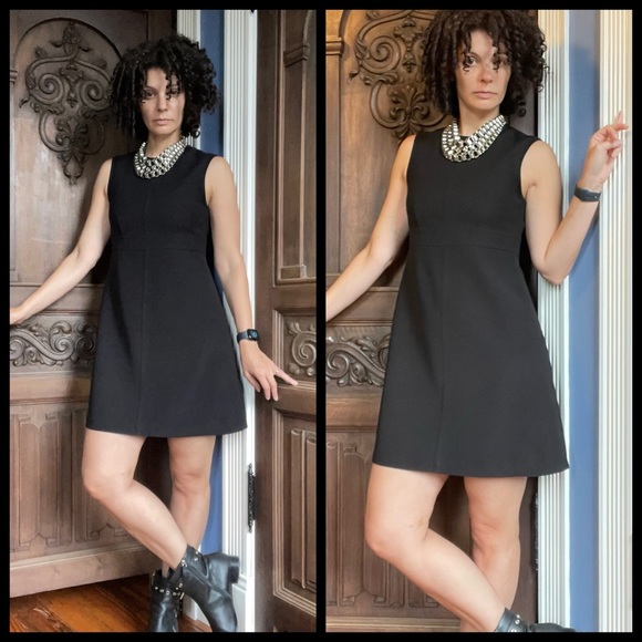 Louis Vuitton Uniformes Sleeveless Black Shift Dress Size 4
